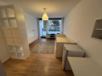 Möblierte 1-Zimmer-Wohnung mit Balkon im Zentrum Kemptens