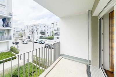 Sofort bezugsfrei: Neuwertige 2-Zimmer-Wohnung mit überdachtem Balkon inkl. Garagenstellplatz!