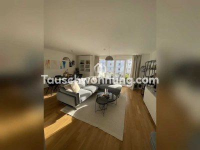 Tauschwohnung: 2,5 Zimmer Neubau (75m2) mit 2 Balkonen gegen 3,5/4-Zimmer