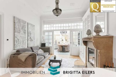 Altbremer Haus mit vier Ebenen, typischen Stilelementen und privatem Garten in Bürgerparknähe
