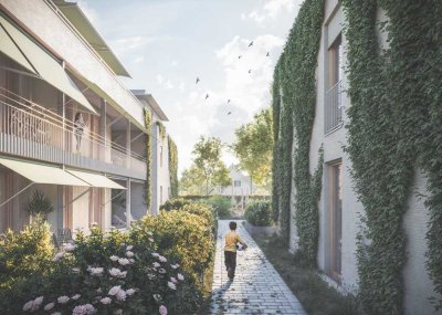 AKTION!!! quartier brunner – Wo die Stadt Luft holt. Haar bei München. Holzmassivbauweise EH40 + QNG