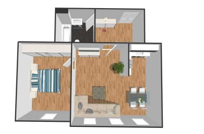 wunderschöne sanierte 2-Raumwohnung