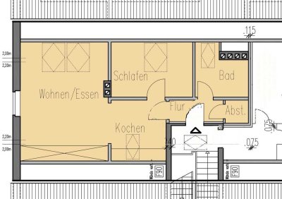 Gemütliche Dachgeschoss Wohnung nach Sanierung  - Erstbezug