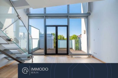⭐️ Einzigartige 4-Zi Maisonette nahe der Spree - Penthouse mit Süd-Blk, 2 Bädern, Lift & TG-Stellpl