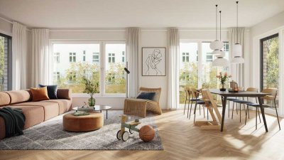 Moderner Komfort auf 3 Etagen: 5-Zimmer-Townhouse mit Südost-Terrasse & Gartenanteil