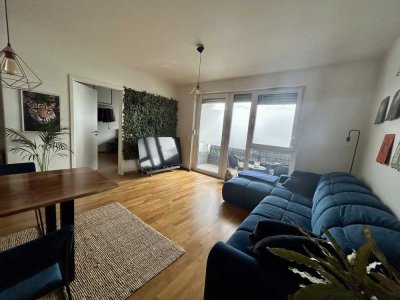Mietpreis gedämpft | Neuwertige Wohnung mit zwei Zimmern sowie Balkon und EBK in Düsseldorf