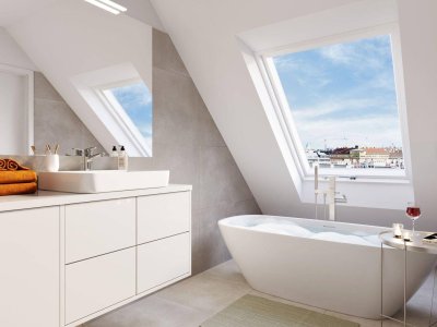 THE ARIK - Dachgeschoß mit Haltung – 3 Zimmer mit Terrasse &amp; Blick ins Grüne