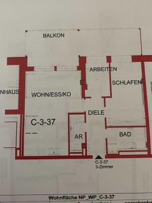 Stadtwohnung in Nürnberg: 3-Zimmer-Domizil mit Balkon