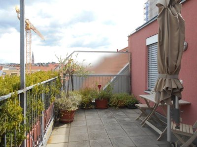 Rarität im Zentrum 4 sonnige Terrassen ! großartige, ruhige 2ZI+Wohnküche, traumhafter Rundumblick