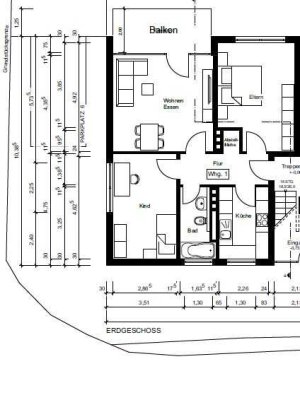 3-Zimmer Erdgeschosswohnung mit Balkon in Emsdetten