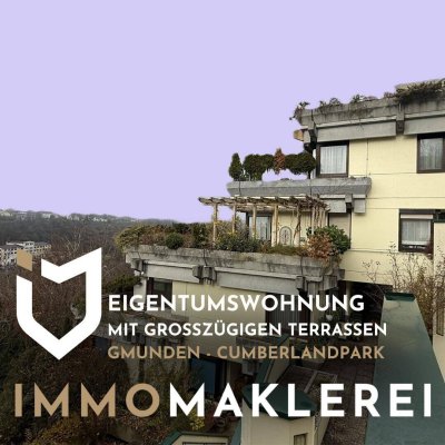EIGENTUMSWOHNUNG - CUMBERLANDPARK GMUNDEN - MIT 2 TERRASSEN UND NATURNAHER AUSSICHT