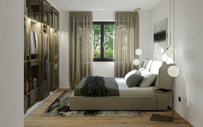 Barrierefreie und topmoderne 4-Zimmer-DG-Wohnung W7 mit Balkon und Loggia in Rodgau Jügesheim