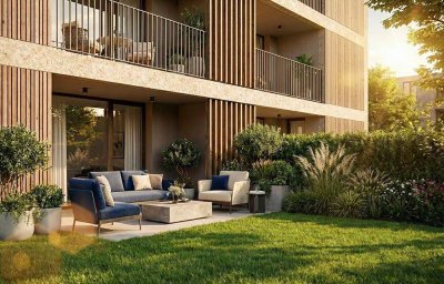 Perfekter Süd-Garten: 3-Zimmer Gartenwohnung (Top B02)