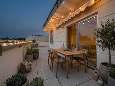 Exklusive 2-Raumwohnung mit großer Dachterrasse und Klimaanlage