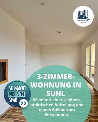 3-Raum-Wohnung mit Balkon