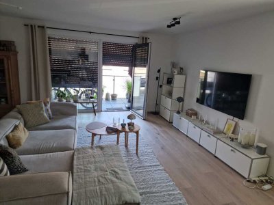 Neuwertige moderne Wohnung mit zwei Zimmern sowie großer Balkon und Einbauküche in Dortmund