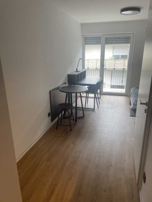 Modern 1-Room Apartment with Balcony, Built-In Kitchen and Parking