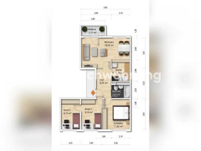 Tauschwohnung: 66 m² Wohnung in Dresden, Leuben