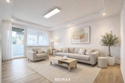Modernes Wohngefühl: Sanierte 3-Zimmer-Wohnung mit Loggia in Klagenfurt-Waidmannsdorf