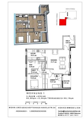 WE 01 Neubau 3 Zimmer-Wohnung 96,18 m² ab 01.07.2024 hochenergetische Architektur