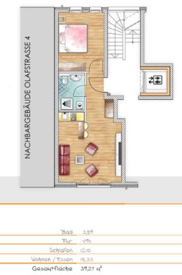 2-Zimmer Studio mit besten Verkehrslage