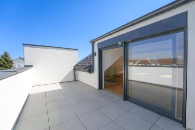 Moderne Terrassenwohnung in Traun: 134m², 4 Zimmer, 2 Bäder, Traumterrasse!