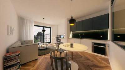 VARIABEL BEZUGSFREI: ZENTRUMNAHES, MÖBLIERTES ZWEI-ZIMMER-APARTMENT
