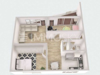 Wohnung mit großer Loggia-  ruhige Lage mit Straßenbahnanbindung