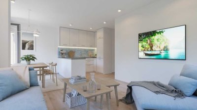 Wohnung, Neubau, Erdgeschoss, Garten, energieeffizient, barrierefrei, QNG-Zertifiziert