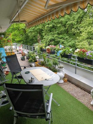 Helle 2-Zimmer Wohnung mit großer Terrasse im Zentrum von Kempten