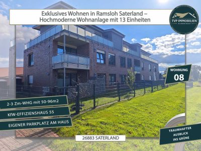 � Kapitalanlage o. Eigenheim? Exklusive 2–3 Zi.-Whg. in moderner Wohnanlage + Top-Ausstattung (WH8)