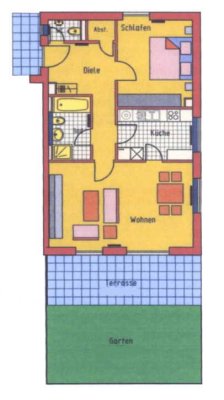 Moderne, schöne zwei Zimmer Wohnung mit gehobener Ausstattung in Innenstadt Jülich