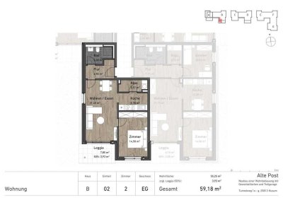 Willkommen im Wohnquartier "Alte Post"  - Neubau von 107 Wohneinheiten