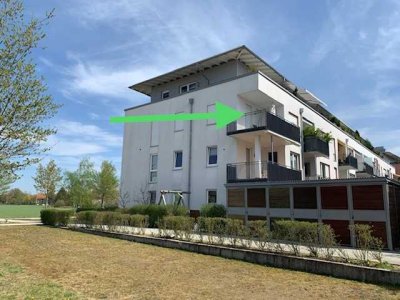 Gepflegte 3,5-Zimmer-Wohnung mit grossem Balkon und Einbauküche in Haar