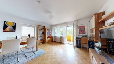 2 Zimmerwohnung mit Balkon und Gartennutzung
