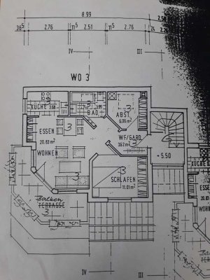 3-Zimmer-Wohnung mit großen Balkon und alleinigen Flur in Rödental