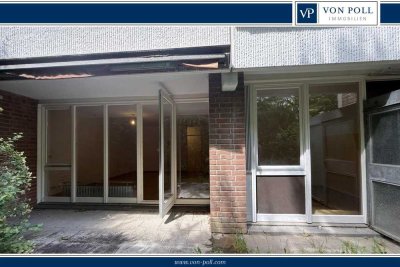 Erdgeschosswohnung:
guter Schnitt, Terrasse und Gartenanteil