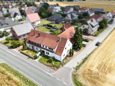 Top-Investment mit Potenzial: Zwei Wohnungen plus Gewerbe in Hüllhorst