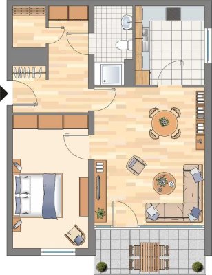 2-Zimmer-Wohnung in Dortmund Hörde (WBS für 65m² erforderlich!)