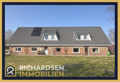 Modernisiertes Einfamilienhaus mit Einliegerwohnung in ruhiger Ortsrandlage in 25923 Uphusum