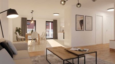 4 Zimmer Wohnung mit Balkon energieeffizientes, modernes und ruhiges Wohnen