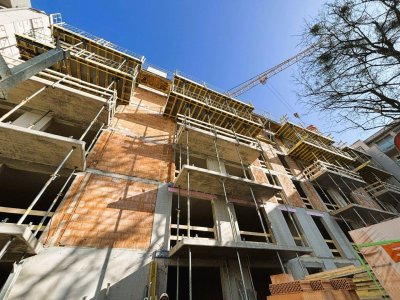 Zur Vermietung oder Eigennutzung - perfekt aufgeteilte 2-Zimmer-Neubauwohnung mit hofseitiger Loggia