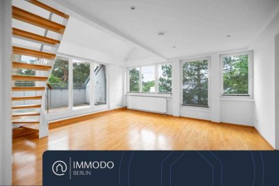 � Wohnglück in grüner Oase - helle 5 Zimmer DG Wohnung mit Süd-West Balkon nahe Schloßstraße