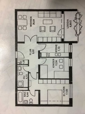 Renovierte 3-Zimmer-Wohnung mit Balkon im 1. OG in Celle