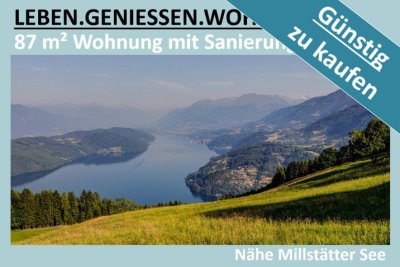 GÜNSTIG ZU KAUFEN - 87 M² WOHNUNG MIT SANIERUNGSBEDARF