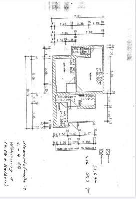 2-Zimmerwohnung mit Einbauküche und Balkon
