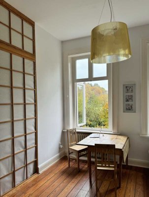 Frei: Naturidylle,  Zi mit Küche, hell, möbl., gr. Garten, verkehrsgünstig