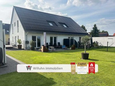Ihr Traumhaus zur Miete! Hochwertig ausgestattete Doppelhaushälfte mit Stellplatz und Garage