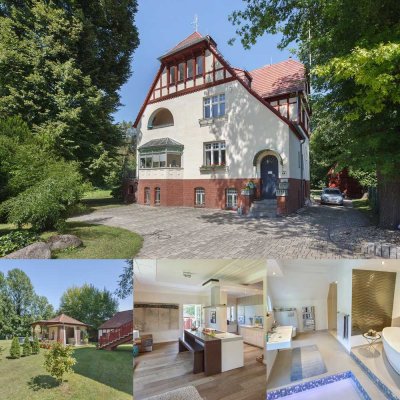 Exklusive Altbauvilla mit Gewerbeeinheit und Gartenhaus für große Familie