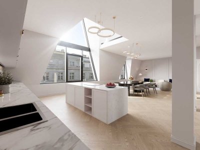 Penthouse in Berlin-Mitte | 280 m² | 7 m Deckenhöhe | Südterrasse | Fernsehturmblick